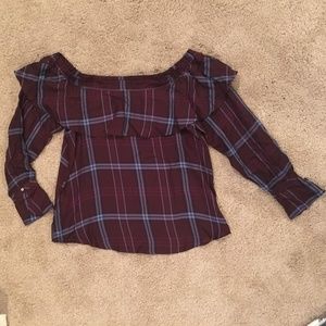 Off the shoulder LOFT top - SO CUTE!